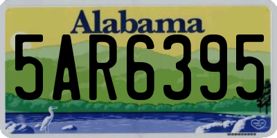 AL license plate 5AR6395