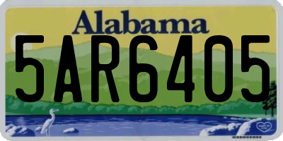 AL license plate 5AR6405