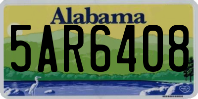 AL license plate 5AR6408