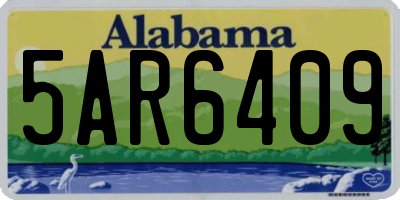 AL license plate 5AR6409