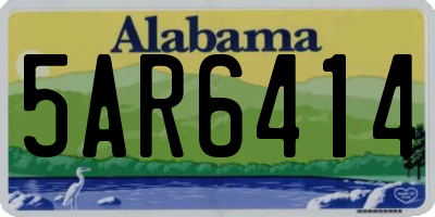 AL license plate 5AR6414
