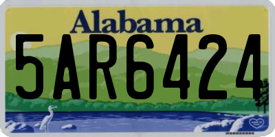 AL license plate 5AR6424