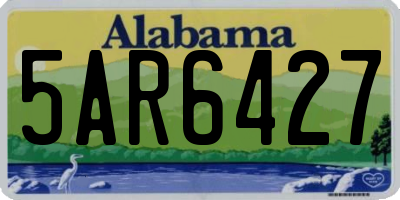AL license plate 5AR6427