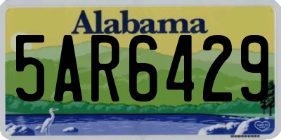 AL license plate 5AR6429