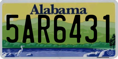 AL license plate 5AR6431