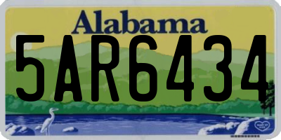 AL license plate 5AR6434