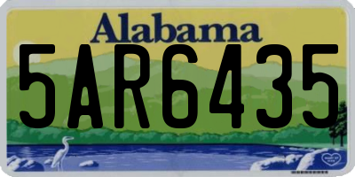 AL license plate 5AR6435