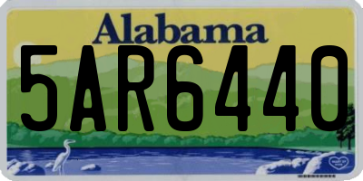 AL license plate 5AR6440