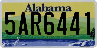 AL license plate 5AR6441