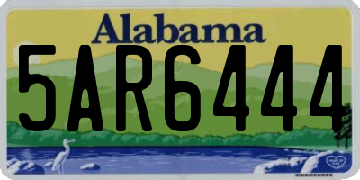AL license plate 5AR6444