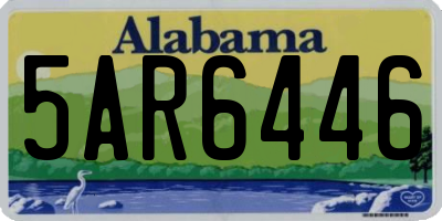 AL license plate 5AR6446