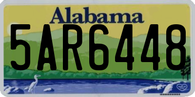 AL license plate 5AR6448