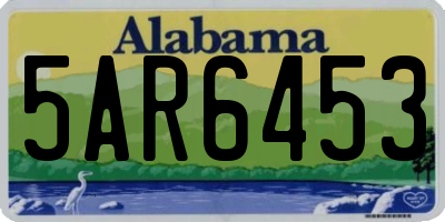 AL license plate 5AR6453