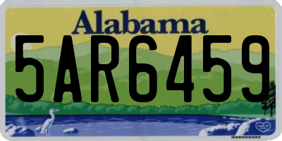 AL license plate 5AR6459