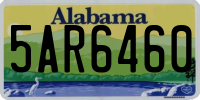 AL license plate 5AR6460