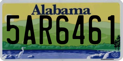 AL license plate 5AR6461
