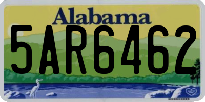 AL license plate 5AR6462