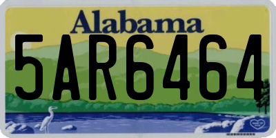AL license plate 5AR6464