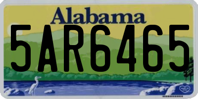 AL license plate 5AR6465