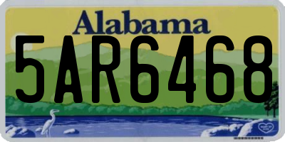 AL license plate 5AR6468