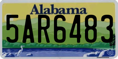 AL license plate 5AR6483
