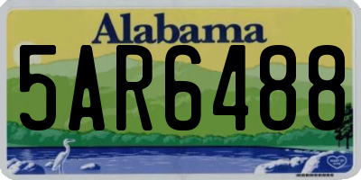 AL license plate 5AR6488