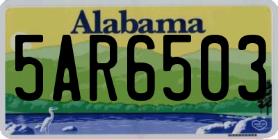 AL license plate 5AR6503