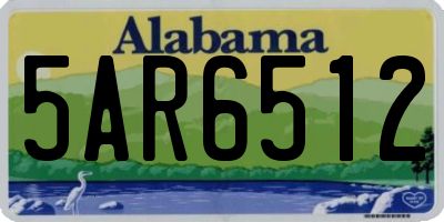 AL license plate 5AR6512