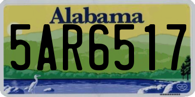 AL license plate 5AR6517