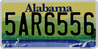 AL license plate 5AR6556