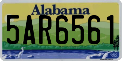 AL license plate 5AR6561