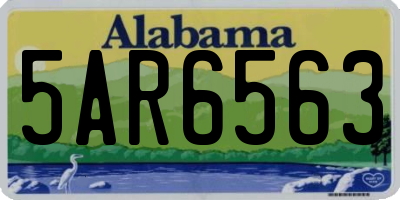 AL license plate 5AR6563