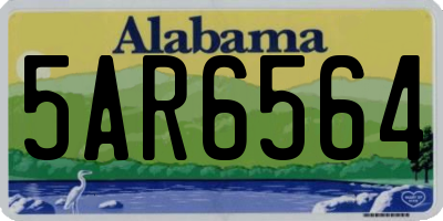 AL license plate 5AR6564