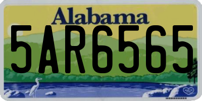 AL license plate 5AR6565