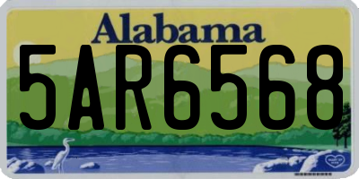 AL license plate 5AR6568