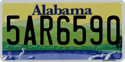 AL license plate 5AR6590