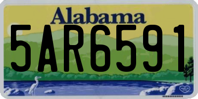 AL license plate 5AR6591