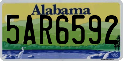 AL license plate 5AR6592
