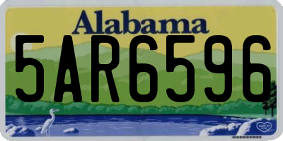 AL license plate 5AR6596