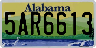 AL license plate 5AR6613