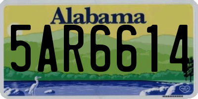 AL license plate 5AR6614