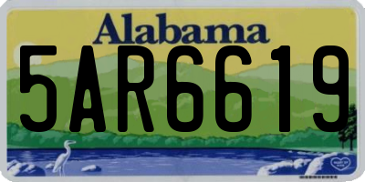 AL license plate 5AR6619