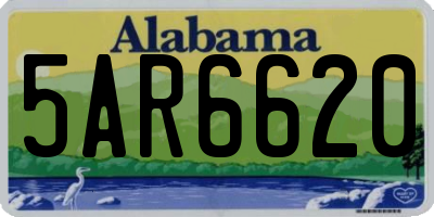 AL license plate 5AR6620