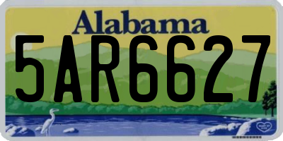 AL license plate 5AR6627