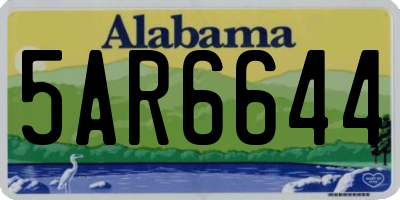 AL license plate 5AR6644