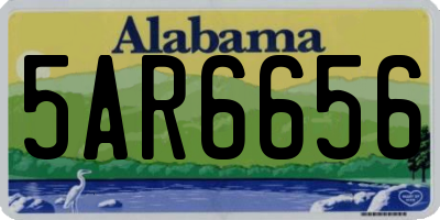 AL license plate 5AR6656