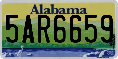 AL license plate 5AR6659