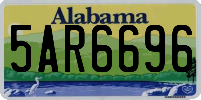 AL license plate 5AR6696
