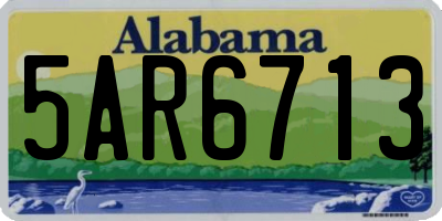 AL license plate 5AR6713