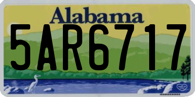 AL license plate 5AR6717